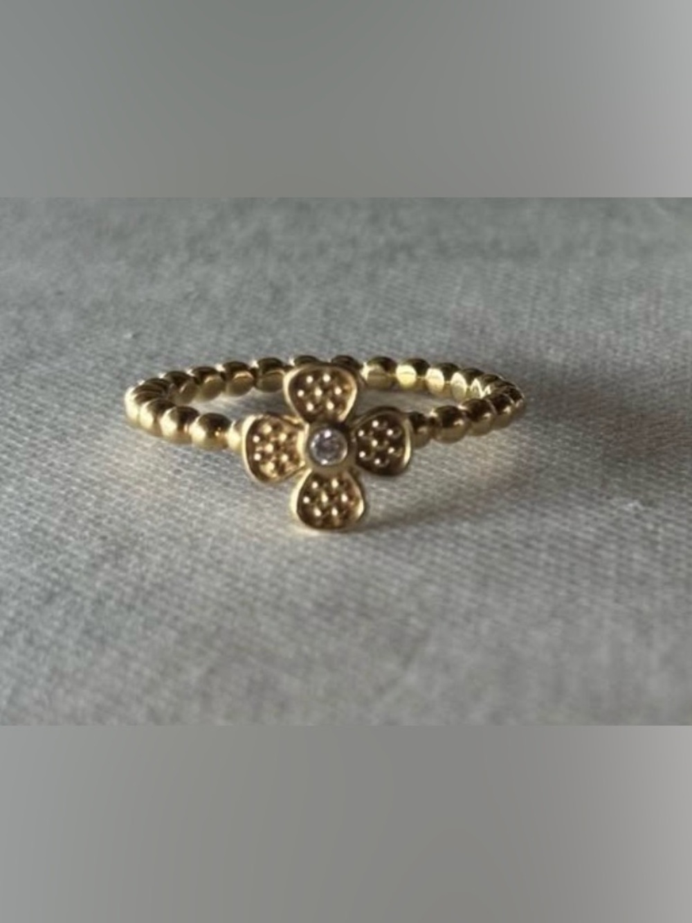 Lagos caviar diamond ring